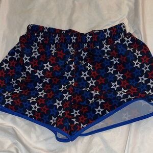 DSG Red and Blue Star Athletic Shorts